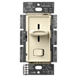 Skylark LED+ Dimmer Switch for Dimmable LED and Incandescent Bulbs, 150W LED, 1 Pole or 3-Way (Almond)