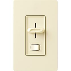 Skylark Dimmer Switch for Electronic Low-Voltage, 300W Incandescent, 1 Pole (Almond)