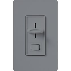 Skylark Dimmer Switch for Electronic Low-Voltage, 300W Incandescent, 1 Pole (Gray)