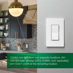 Sunnata On/Off 6A Accessory Switch, for Sunnata LED Dimmers (Ivory)