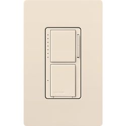 Maestro Dual LED+ Control Dimmer & Switch, 120V, 75W, 2.5A (Light Almond)