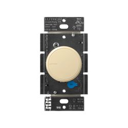 Lutron Dalia LED+ Rotary Dimmer Switch, w/ Soft Glow Locator Light, No 150W LED, 1-Pole/3-Way, Ivory