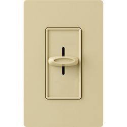 Skylark Slide-To-Off Dimmer, 1000W, Incandescent/Halogen Only, Single-Pole, 120V, Ivory