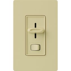 Skylark Preset Dimmer w/ On/Off Switch, 1000W, Incand./Halogen Only, 1-Pole/3-Way, 120V, Ivory