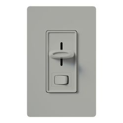 Skylark Preset Dimmer w/ On/Off Switch, 1000W, Incand./Halogen Only, Single-Pole, 120V, Gray