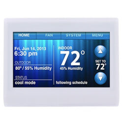 Wi-Fi 9000 7-Day Programmable 3H/2C Color Touchscreen Thermostat, TH9320WF5003